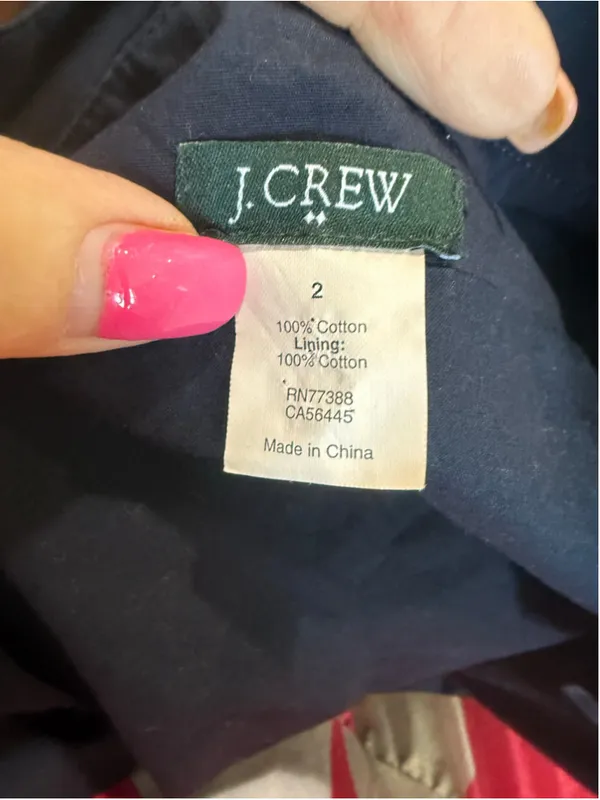 Women's J.Crew Navy Midi Dress Size 2 - Image 4