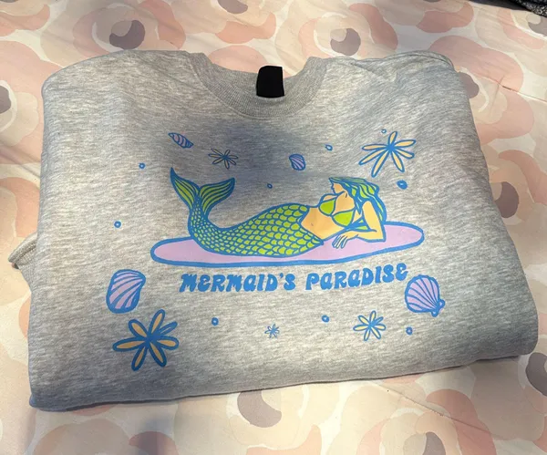PacSun Mermaid's Paradise Oversized Sweatshirt - Image 5