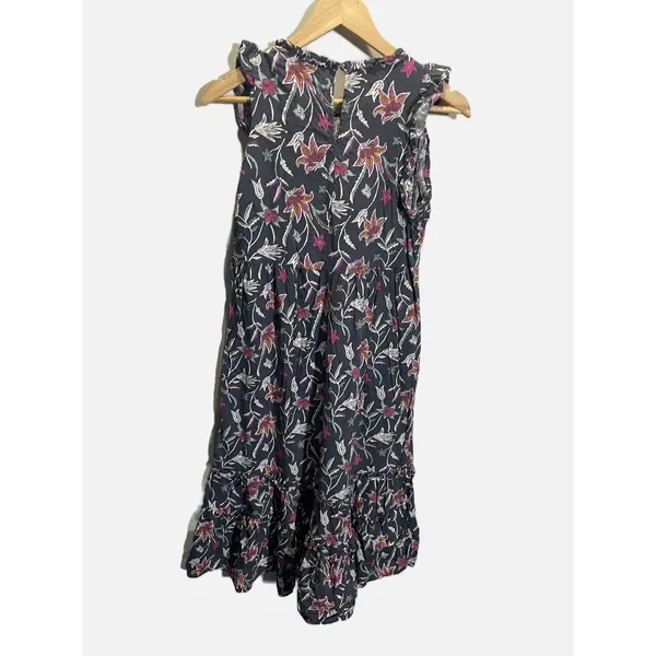 Universal Threads Midi Dress Womens S Navy Floral‎ Ruffle Tiered Boho Summer - Image 4