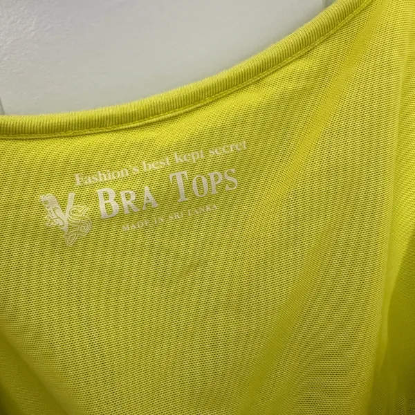 Victoria's Secret Fashions Best Kept Secret Bra Top M Chartreuse Shelf Bra Cami - Image 3