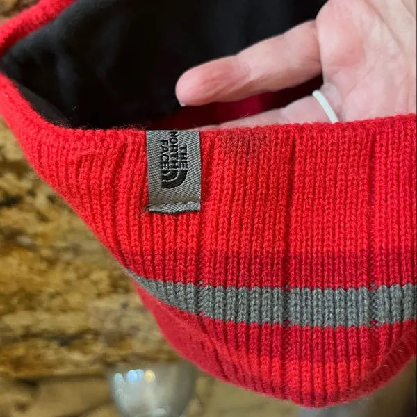 The North Face Red Beanie Unisex Women’s Girls Boys - Image 7