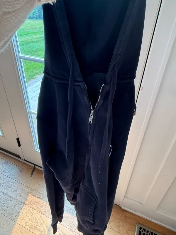 Brandy Melville Navy Hoodie Zip-Up - Image 7