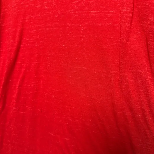 Free People Women Keep Rolling Shirt‎ XS Red Graphic Long Sleeve Logo Thumbhole - Image 5