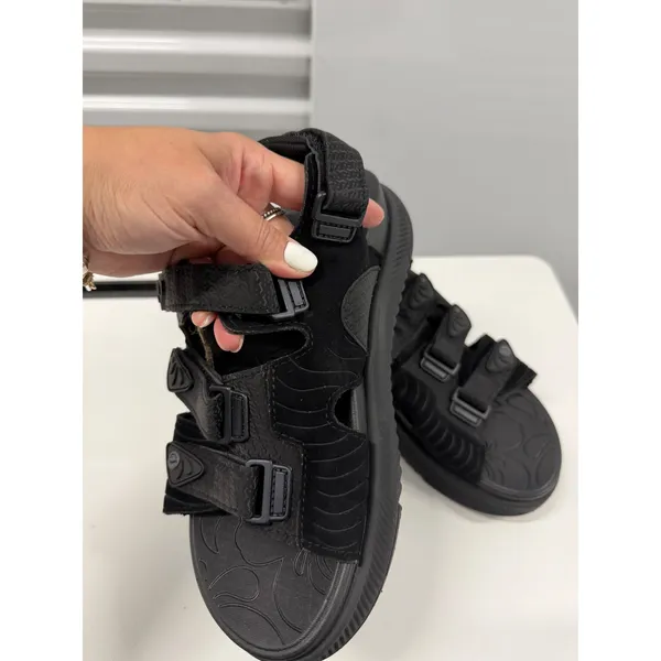 ONCAI Womens Sport Sandals Black Multi Strap Adjustable Platform Shoes US 8 NEW - Image 3