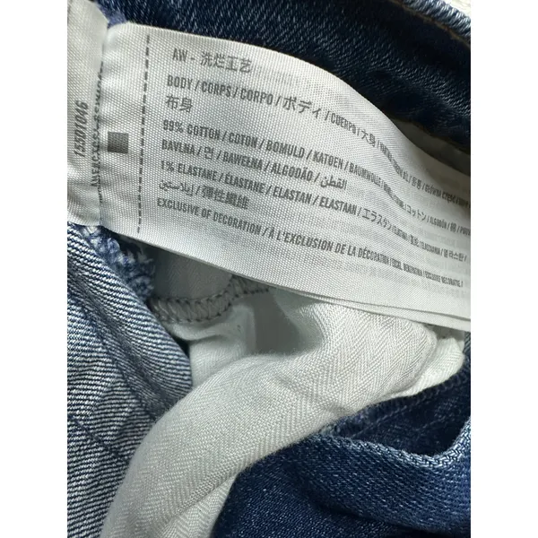 Abercrombie The 90s Slim Straight Ultra High Rise Denim Jeans Women 28/6 Curve‎ - Image 7
