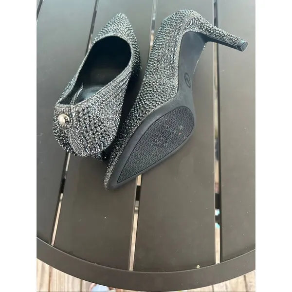 Michael Kors Black Rhinestone Pumps Size 8M - Image 7