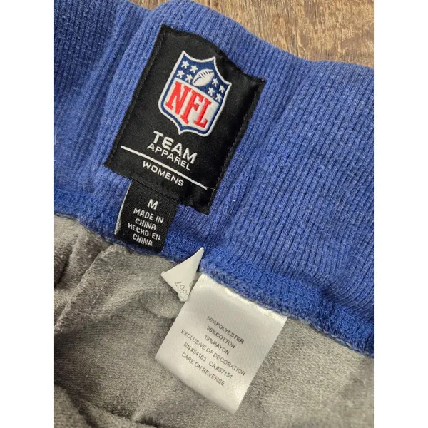 NFL Genuine Brand Women's Indianapolis Colts Gray Straight Wide Leg Pants Medium - Image 3