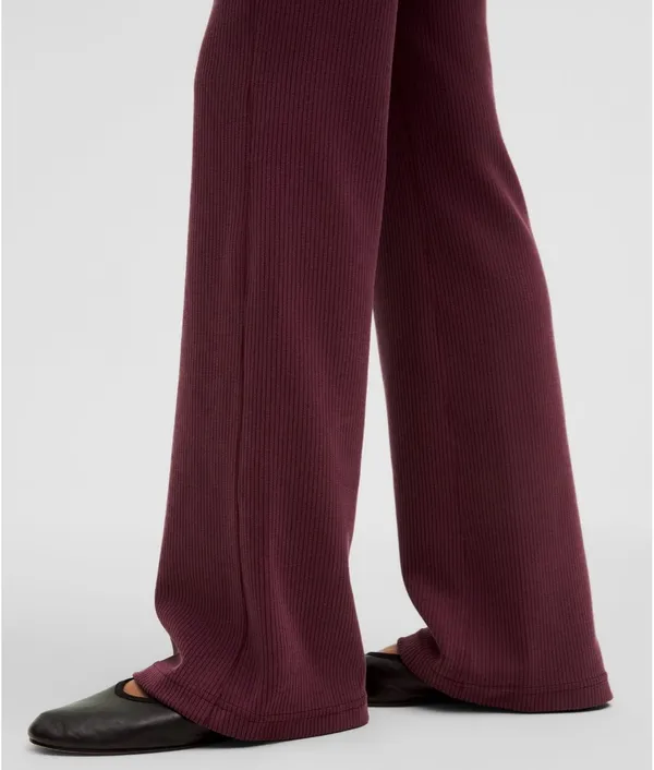 Lululemon Ribbed Softstreme Flared Pants in Garnet Red - Image 6