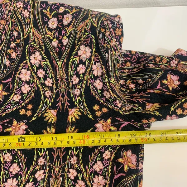 Forever 21 Womens S Chic Floral Paisley Blazer Black Pink Bloomcore Office Siren - Image 4