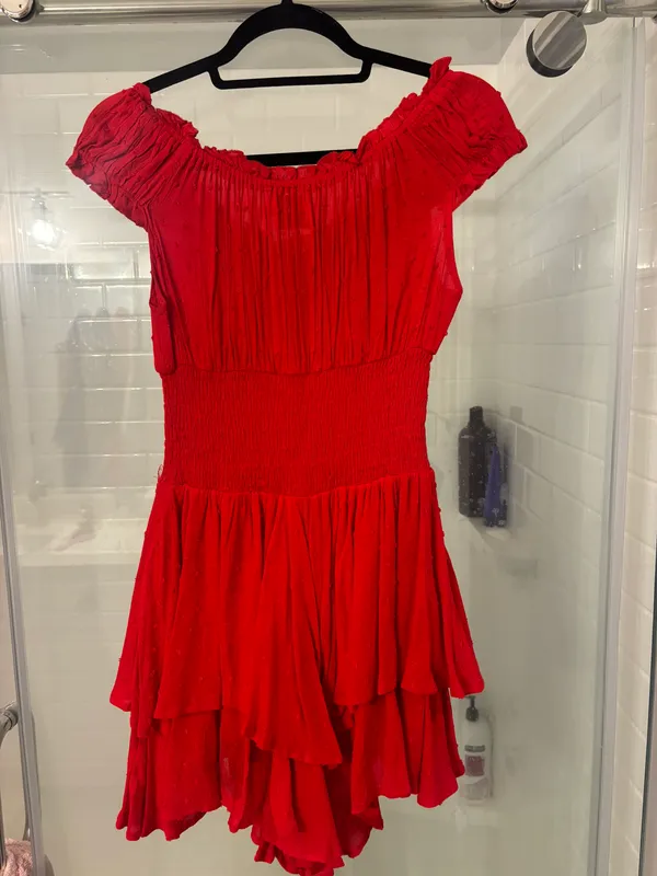 Princess Polly Red Romper - Image 5
