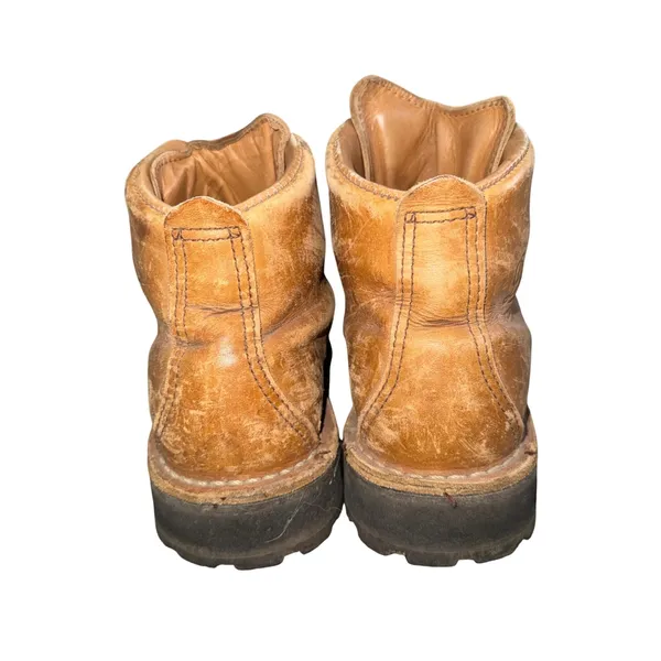 Danner Mountain Light Tan Leather Hiking Boots Made in USA Vibram Sole Size 6.5‎ - Image 5