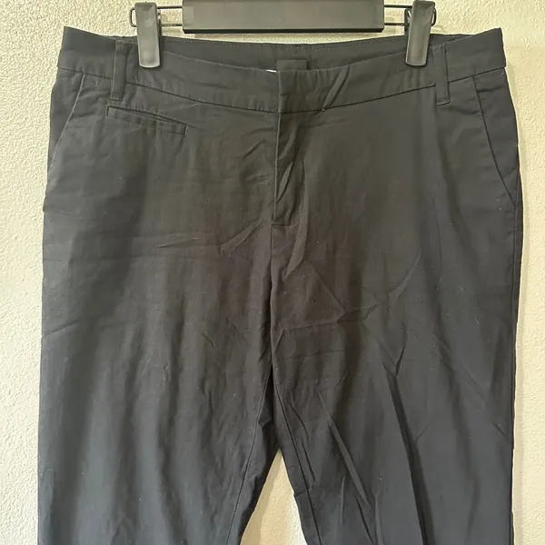 Patagonia‎ Organic Cotton Blend Chino Pants Black Straight Leg Womens 8 - Image 2