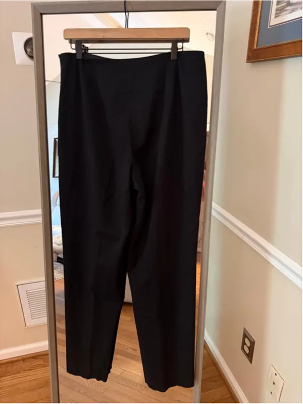 Women's Talbots Black Wide Leg Pants Size 14 - Image 2