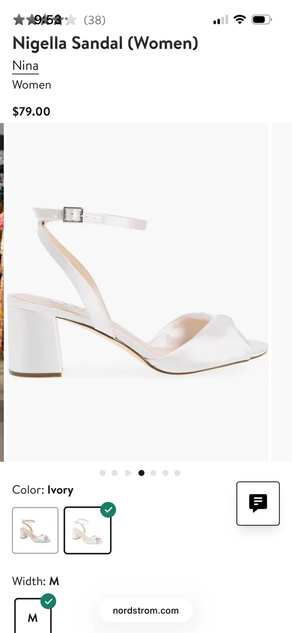 Nina Bridal Heels Ivory 5.5 - Image 3
