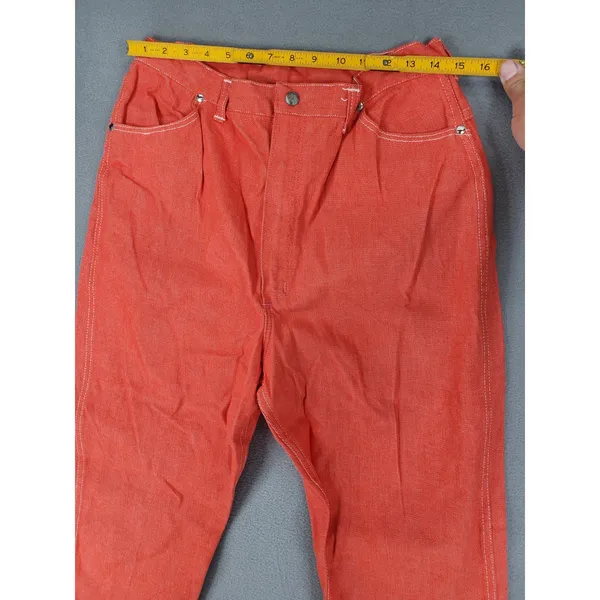 Wrangler Jeans Misses 20 Slim Red VTG USA Made High Rise Tapered Slim Fit Junior - Image 6