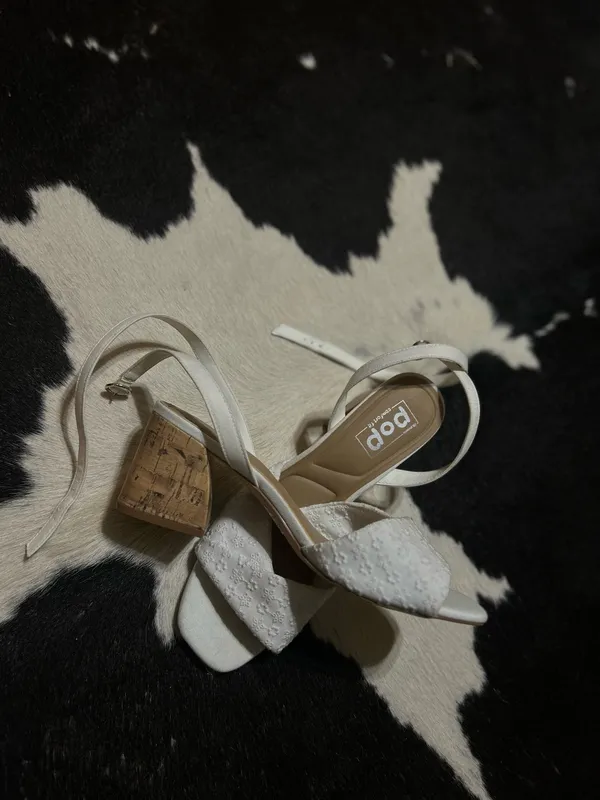 Pop Comfort Jelly Fit Cork Wedge Heels - Image 2