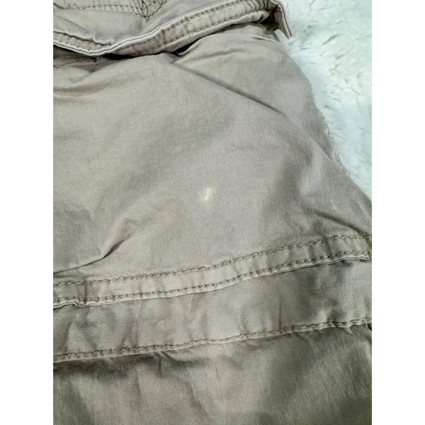 Garage Tan Cargo Pants Utility Workwear Y2K Khaki Straight Leg Size 3 - Image 6