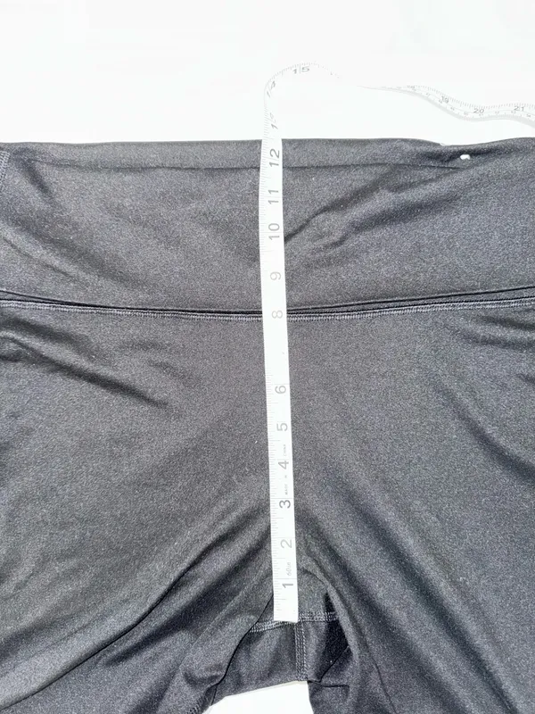Maurices Luxe Foldover Waist Flare Leggings Black High Rise - Image 9