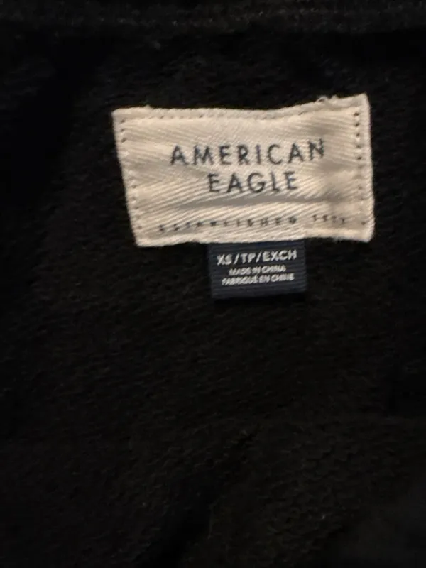 American Eagle Outfitters Black Strapless Wide-Leg Cargo Jumpsuit - Image 2
