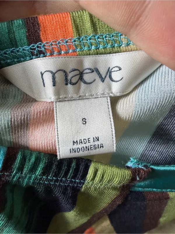 Maeve Anthropologie Striped Cowl Neck Halter Top Y2K Inspired Size Small - Image 10