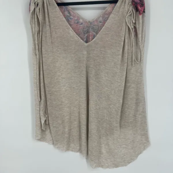 Free People Moon Dance Tee Floral Boho Swing - Image 4