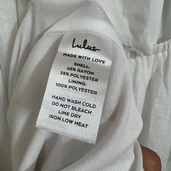 Lulus Corfu Charm Ivory O-Ring Halter Maxi Dress White Beachy Flowy Medium - Image 7