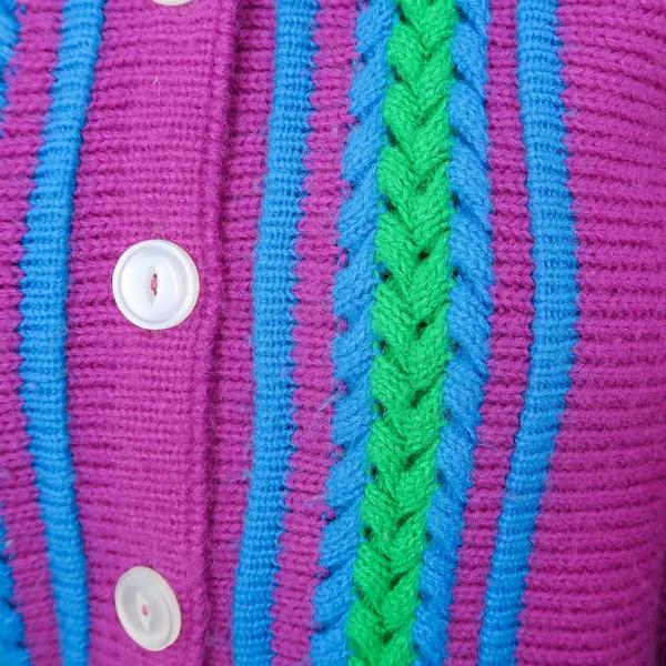 Vintage 70s Purple Collared Cardigan Sweater - Image 6
