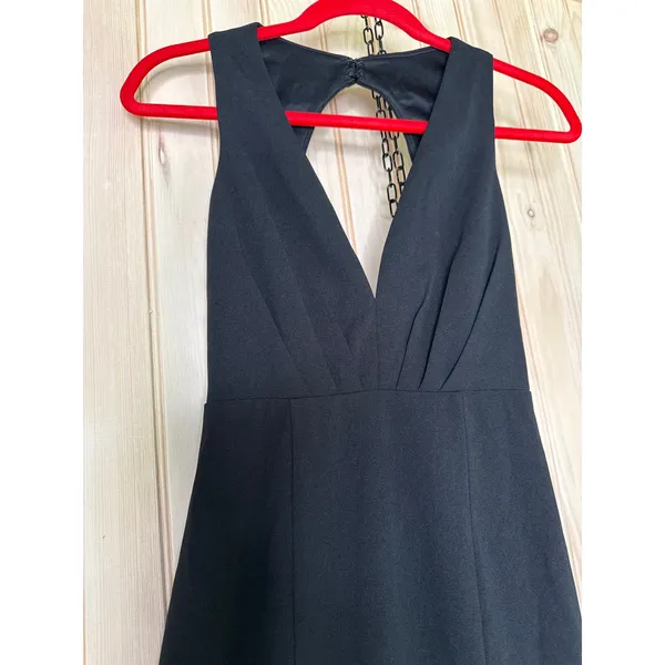 NWT Lulus All For The Romance Black Backless Mermaid Maxi Dress Whimsigoth Sz XS - Image 4