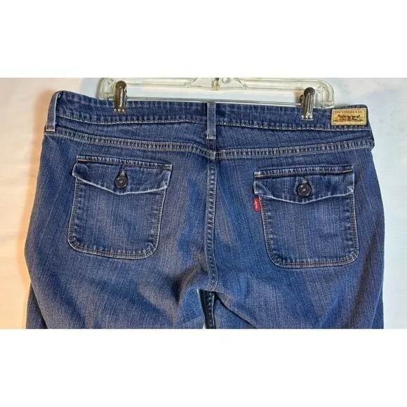 Levis Jeans Women Low Boot Cut‎ 545 Medium wash Blue Jeans 16M - Image 6