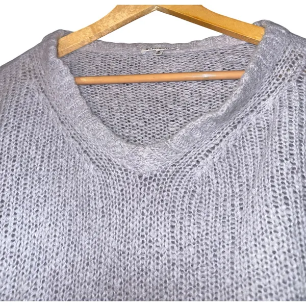 Reformation Wenda Merino Wool Alpaca Blend Crop Sweater Women's M Gray Soft Cozy - Image 3
