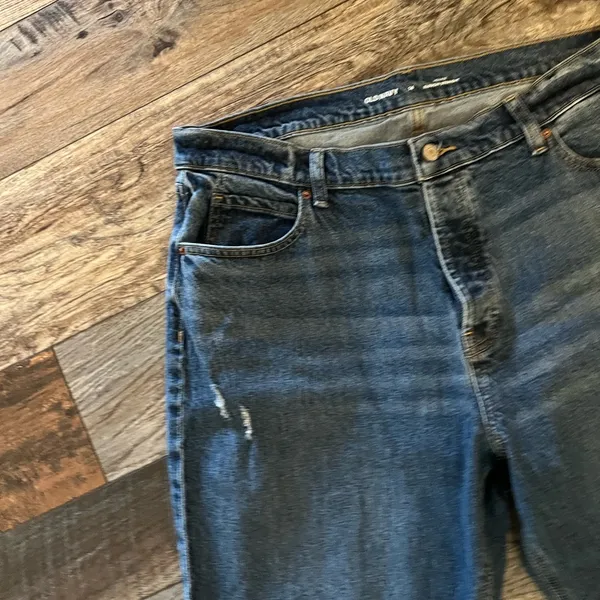 Old Navy high rise Slouchy straight jeans size 14 - Image 5