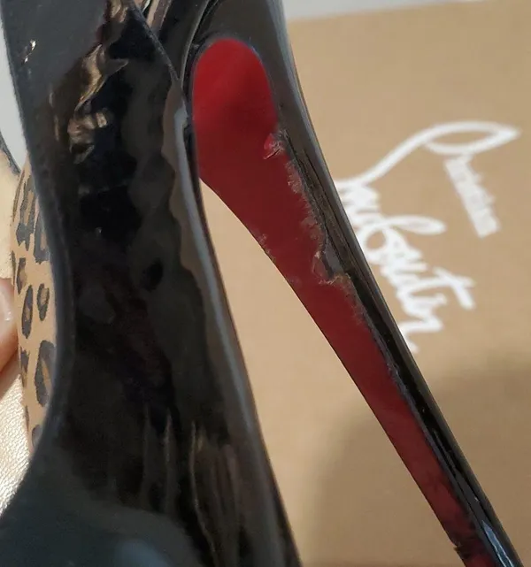 💥Sale!Christian Louboutin Lady Peeps Link 150 Patent - Image 6