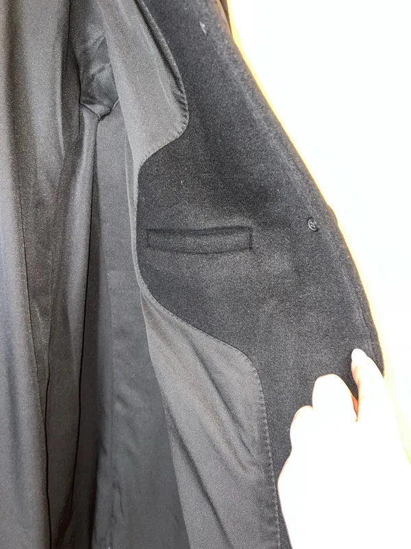 Quince Wool Cashmere Cocoon Coat Black XL NWT Minimalist Mid Length‎ Jacket - Image 6