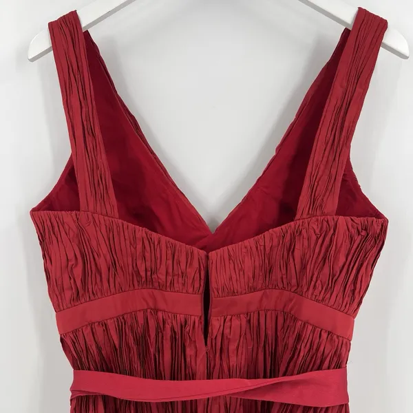 Alexis Size Large Marilou Crinkle Burgundy Red Mini Dress‎ NWT (Broken Zipper) - Image 7