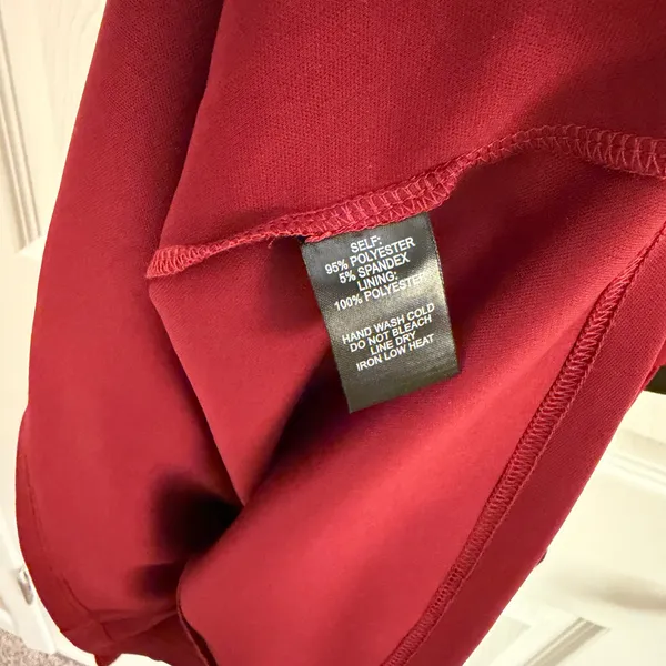 Lulus Mamacita Burgundy Halter Skater Dress Small - Image 7