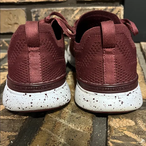 APL Women's TechLoom Breeze Maroon‎ Speckled Knit Athletic Shoes Size 7 - Image 6
