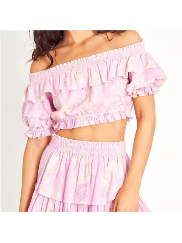 LoveShackFancy Audrille crop top - Image 5