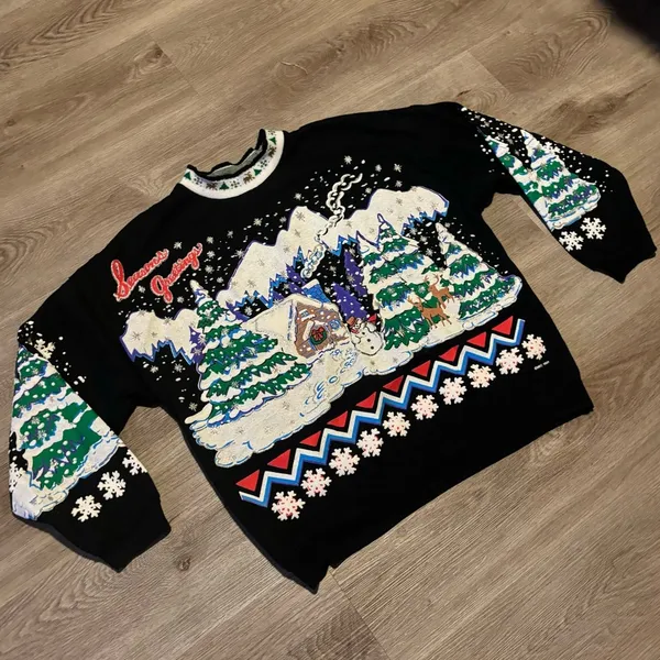 Vintage 90s 1991 Christmas holy grail Crewneck sweater - Image 7