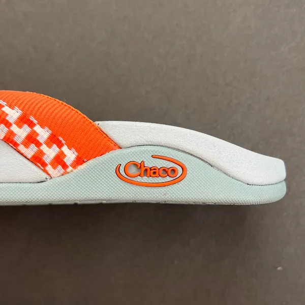 Chaco Aurora Cloud Flipflop Orange and White Sandals - Image 2