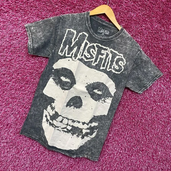Misfits Big Face Crimson Ghost Horror Punk Rock Band Tee S - Image 3