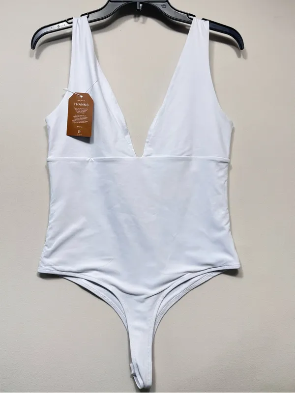 REORIA Butsmooth® V Neck Backless Bodysuits Tank Tops Thong nwt size large - Image 7