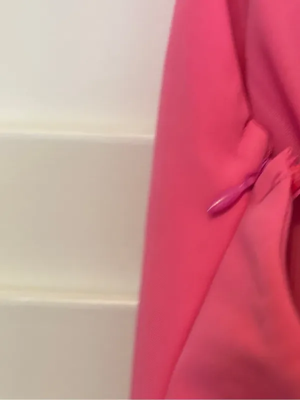 Seni & Cade Pink Bow Back Dress Size Medium - Image 5