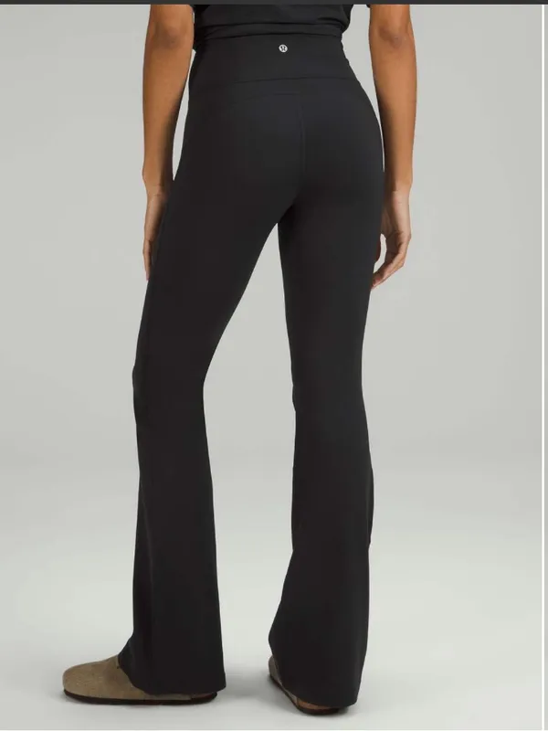 Lululemon Groove Super-High-Rise Flared Pant Nulu black size 4 - Image 2