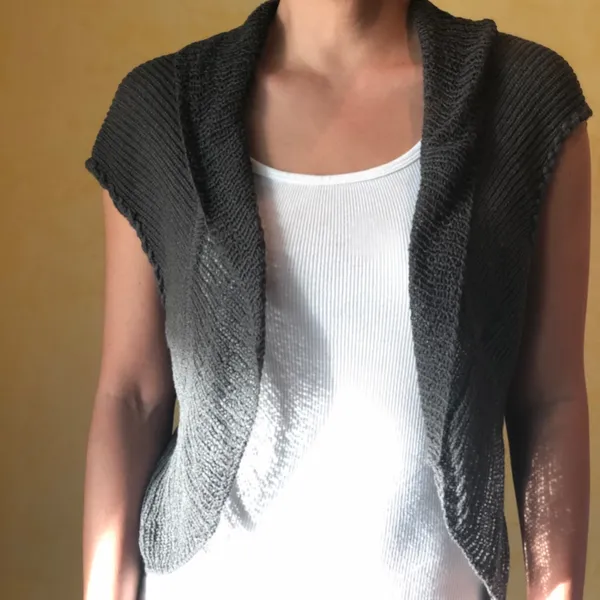 Knit Cover Top Gray - Image 2