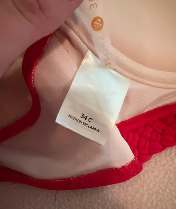 Shade & Shore Target Red Push Up Bikini Top - Image 6
