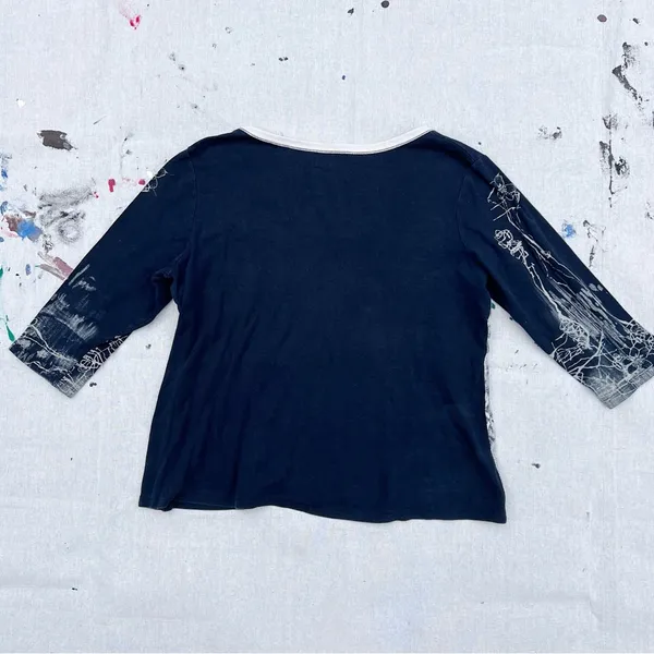 Vintage Y2K Vanilla Sugar Graphic Top - Grunge Fairycore 3/4 Sleeve Tee - Image 3