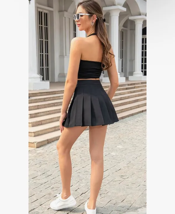 Black Tennis Skort Size 6 - Image 2