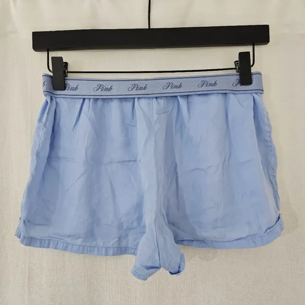 PINK Victoria's Secret Sky Blue boxer Shorts - Image 2
