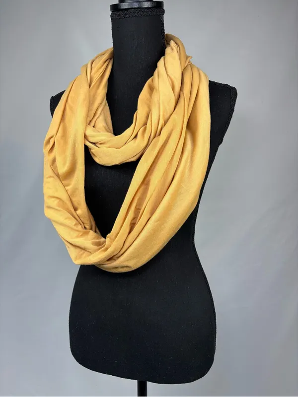 Infinity Scarf Mustard Yellow - Image 2