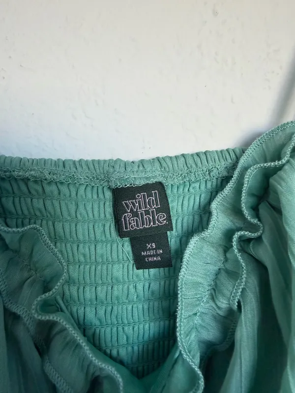 Wild Fable Green Mini Dress - Image 4